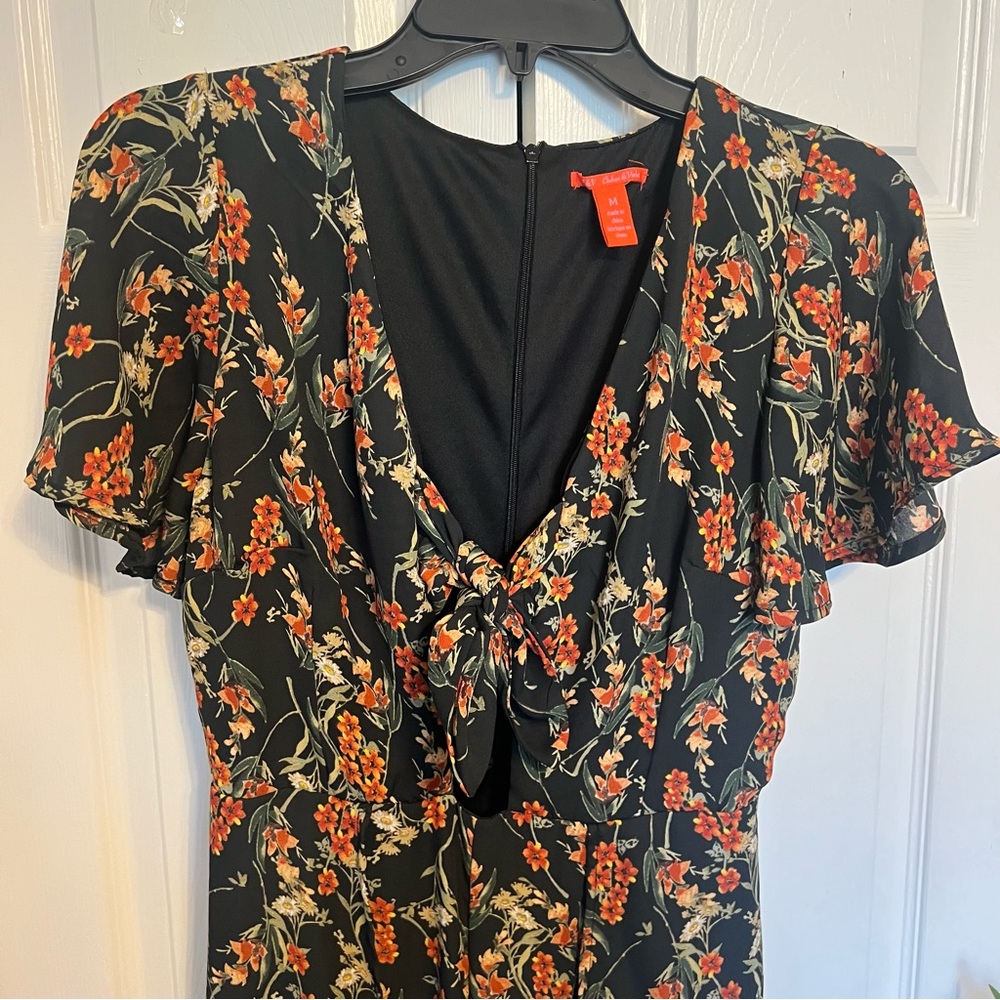 Chelsea & Violet Floral Jumpsuit with Slit Leg - Picture 3 of 12